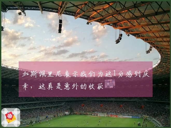 加斯佩里尼表示我们为这1分感到庆幸，这真是意外的收获