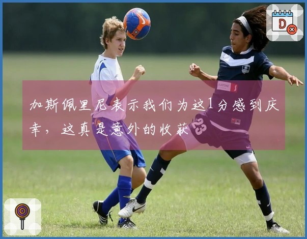 加斯佩里尼表示我们为这1分感到庆幸，这真是意外的收获